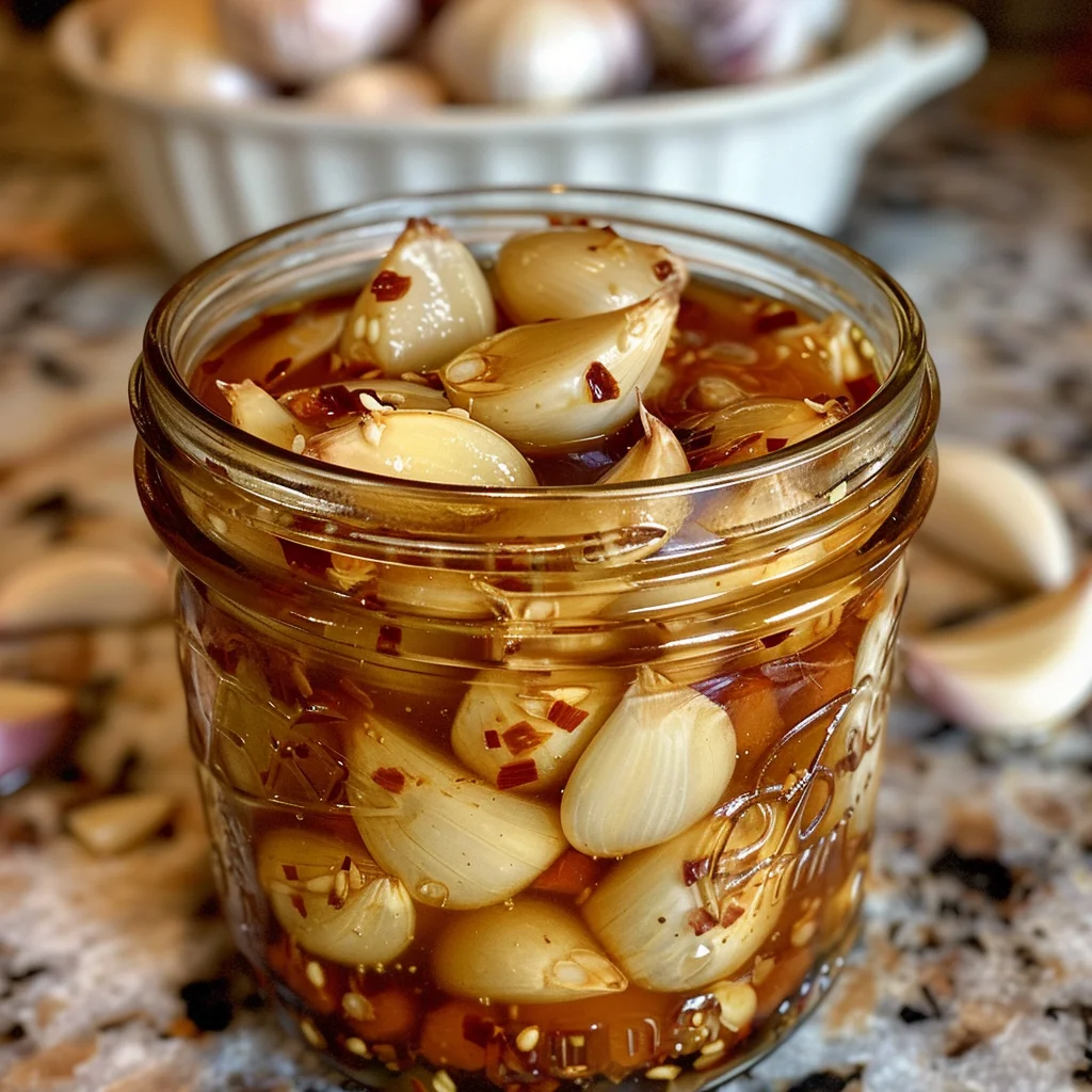 Korean Pickled Garlic