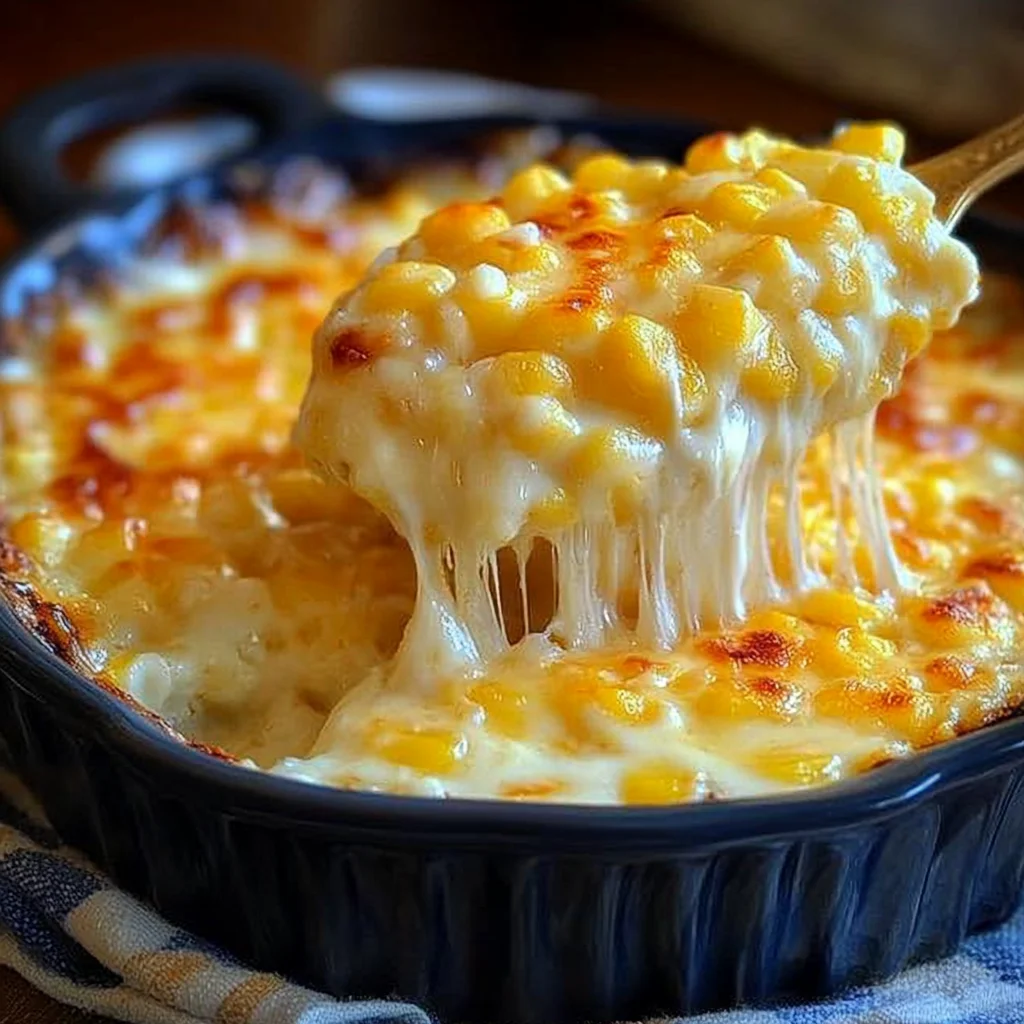 Cheesy Cream Cheese Corn Casserole